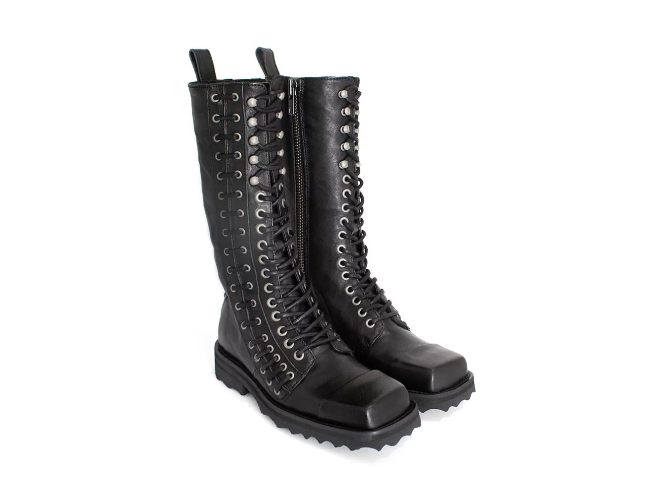Fluevog Shoes Alonso | Tall Lace-Up Boot With Zipper^ Men's