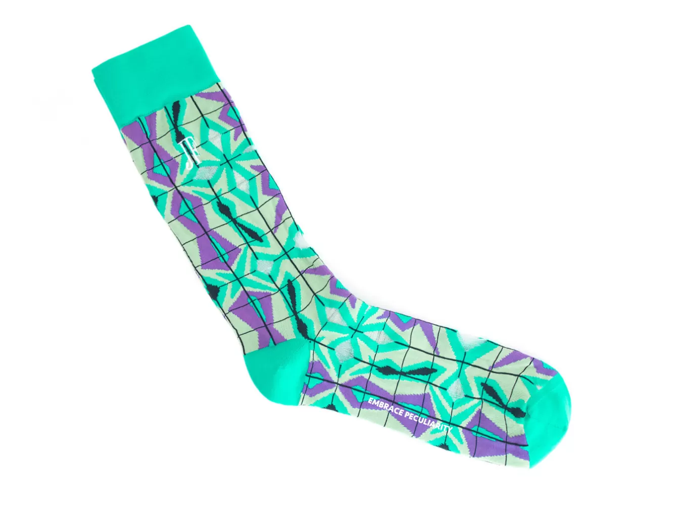 Fluevog Shoes Cerebral Vog Socks | Geometric Knit Sock^ Accessories
