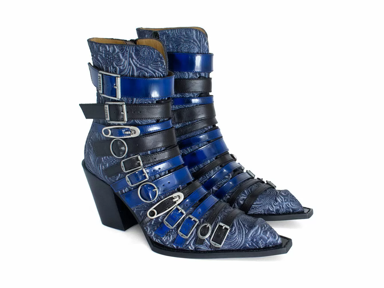 Fluevog Shoes Conceptual Cookie | Zip-Up Ankle Boot With Buckles^ Women's