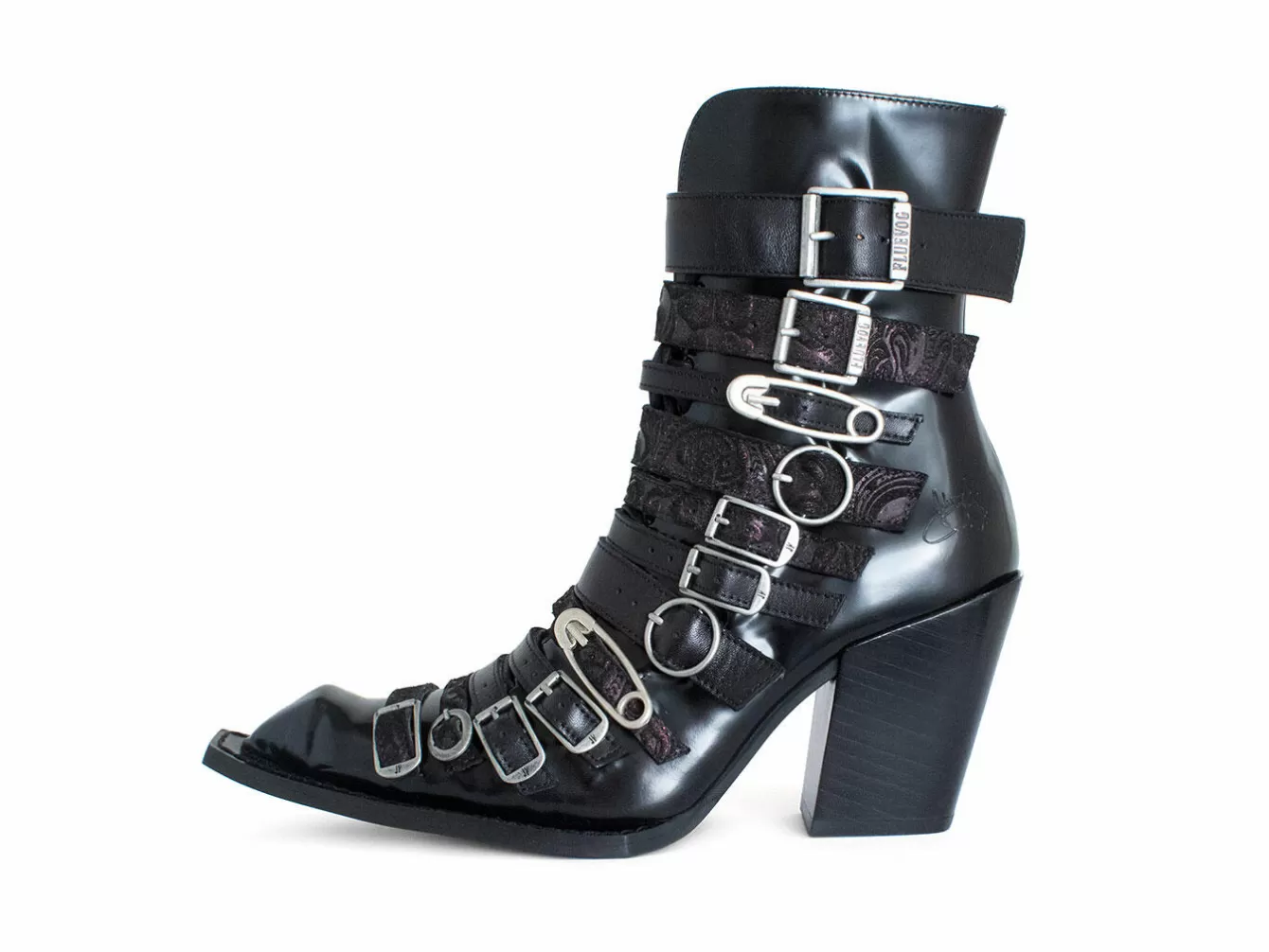 Fluevog Shoes Conceptual Cookie | Zip-Up Ankle Boot With Buckles^ Women's
