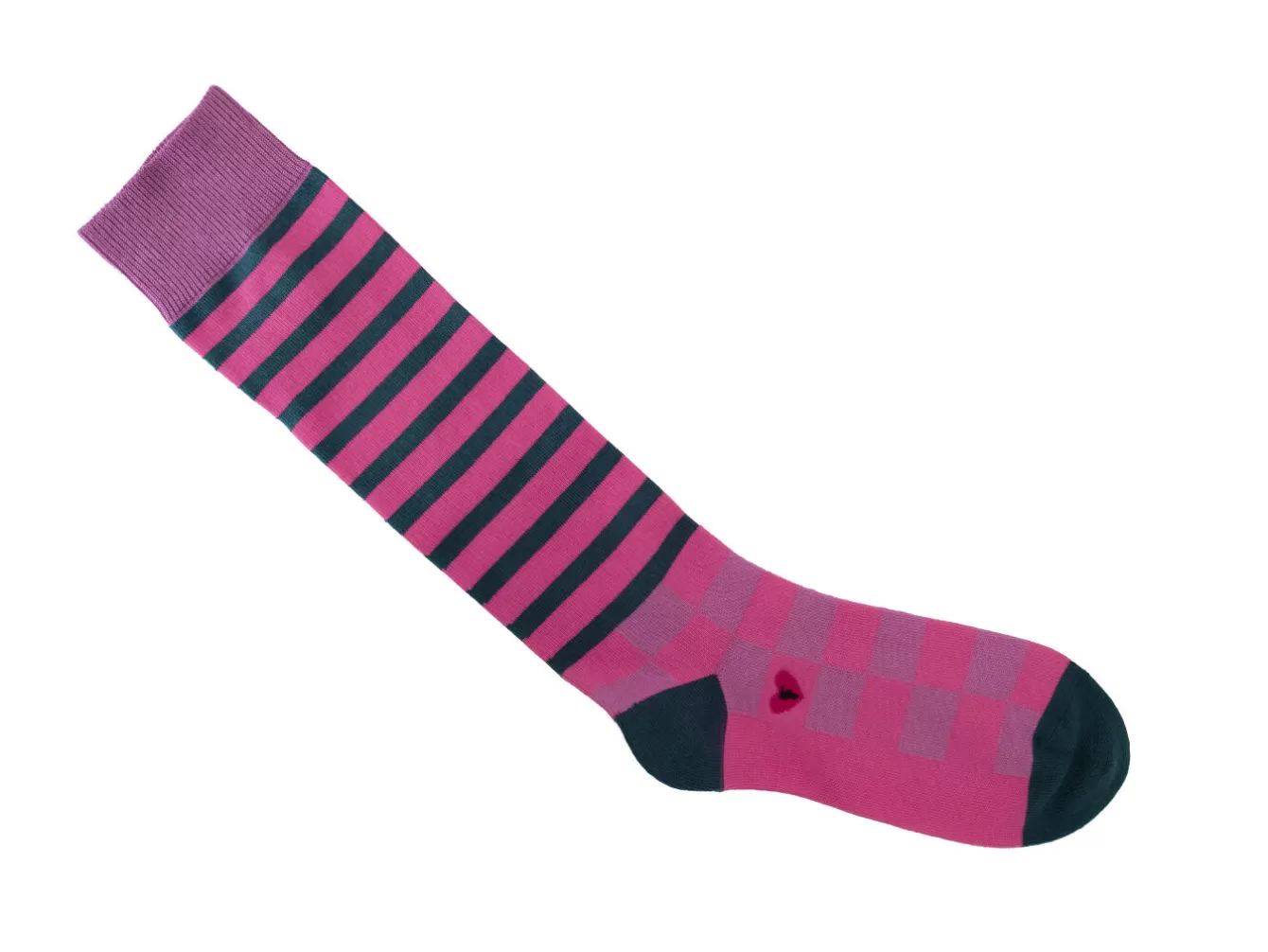 Fluevog Shoes Domino Vog Socks | Striped And Checkered Sock^ Accessories