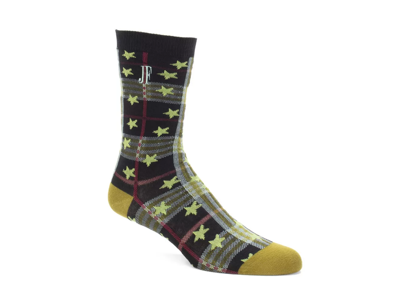 Fluevog Shoes Ebi Vog Socks | Plaid And Stars Sock^ Women's