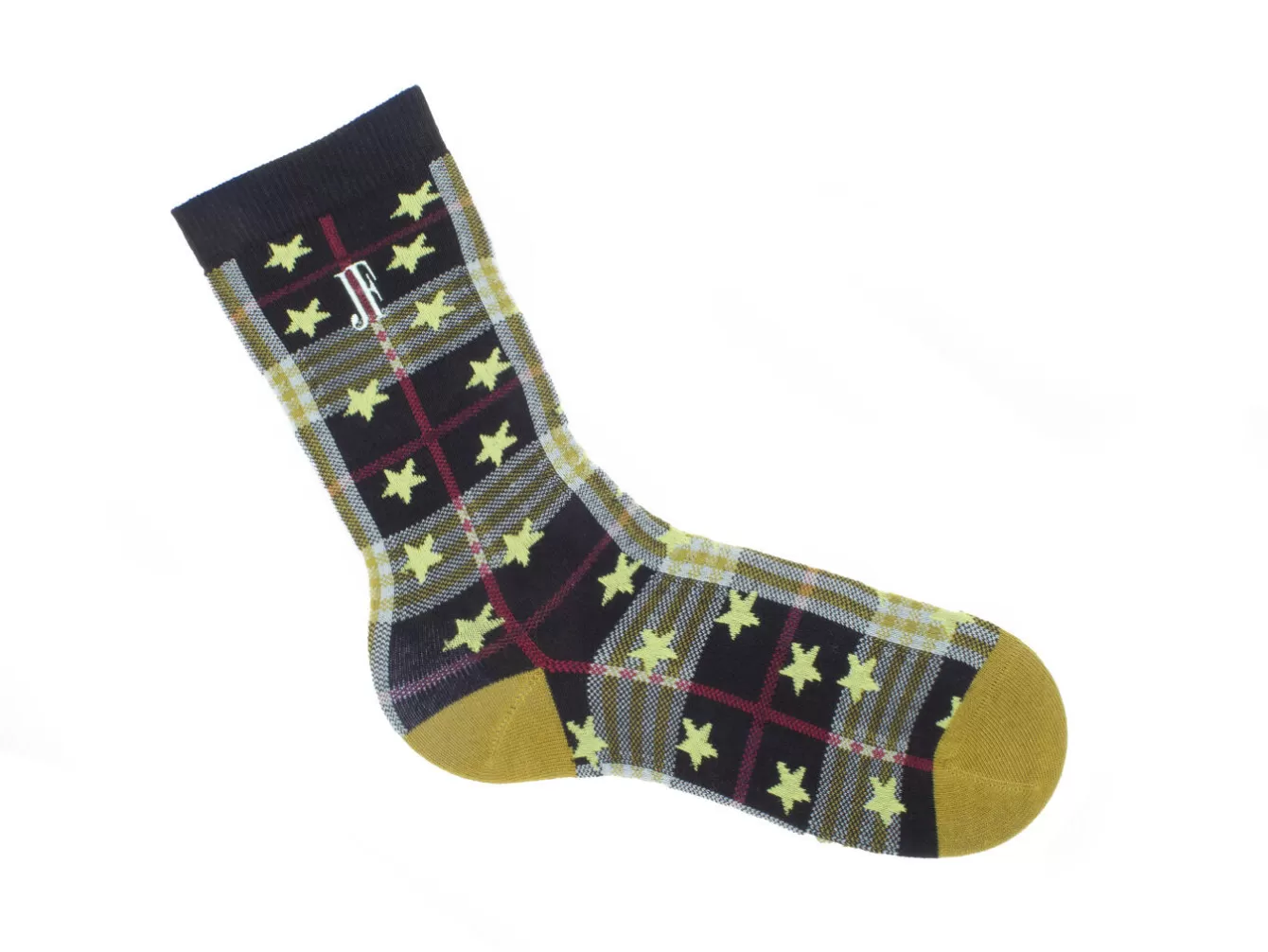 Fluevog Shoes Ebi Vog Socks | Plaid And Stars Sock^ Women's