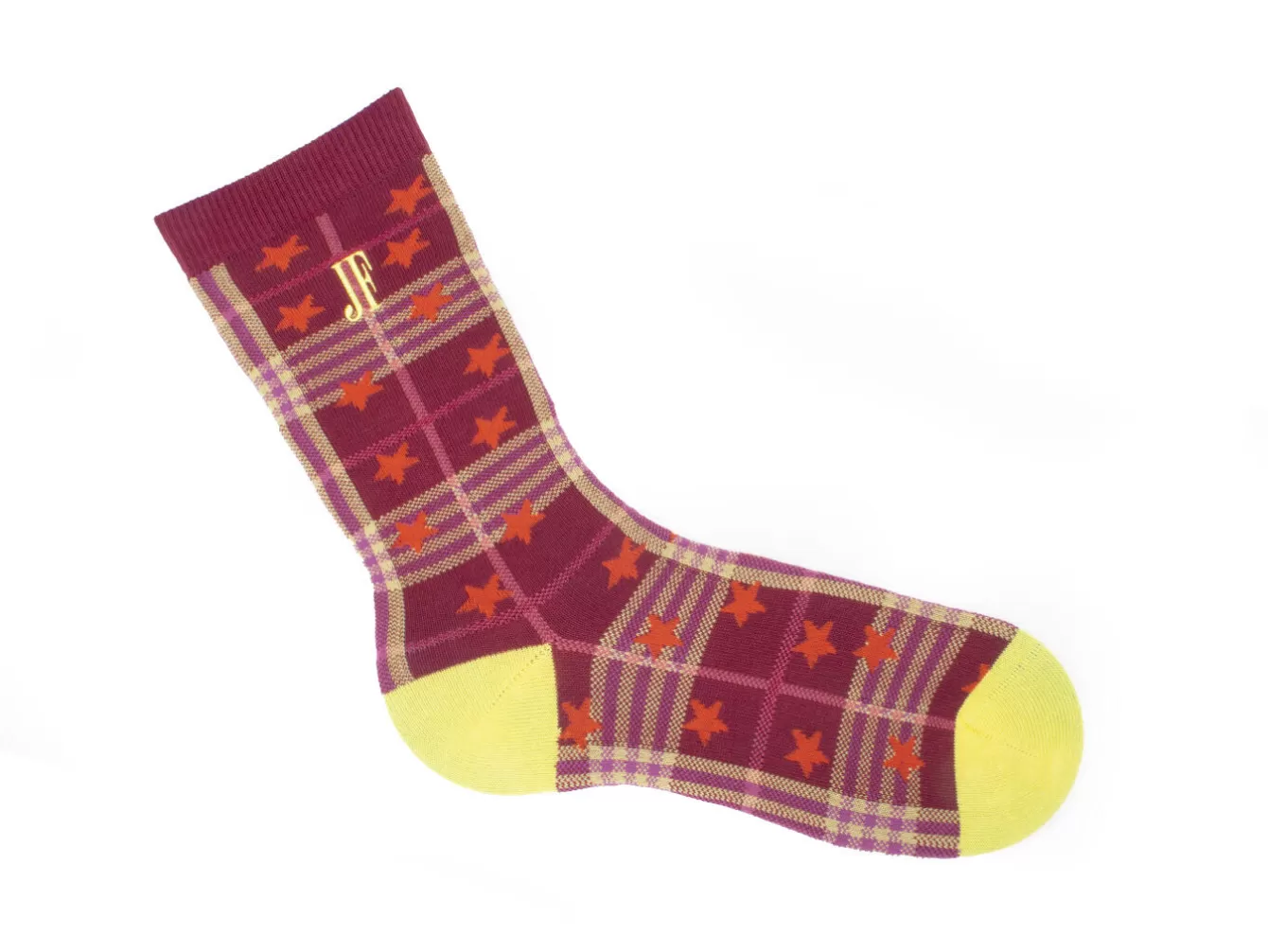 Fluevog Shoes Ebi Vog Socks | Plaid And Stars Sock^ Women's