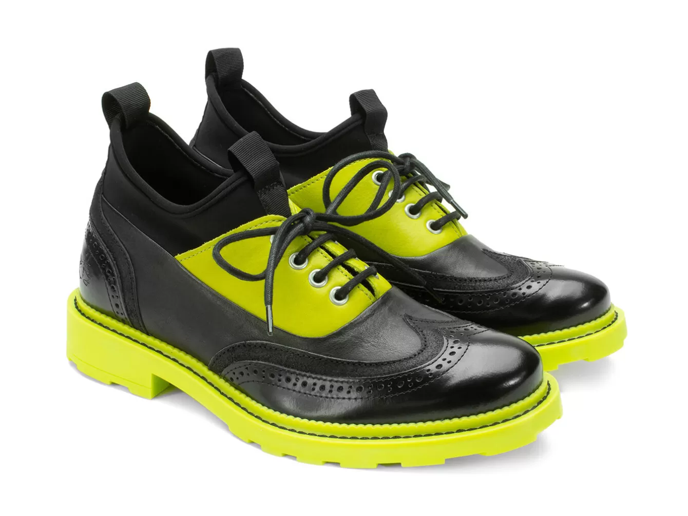 Fluevog Shoes Felix | Wingtip Brogue With Neoprene^ Women's
