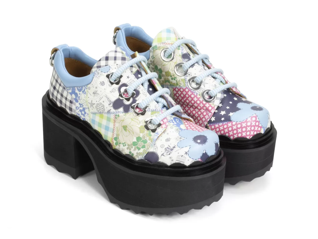 Fluevog Shoes Fizzy | Flowery Platform Shoe^ Women's