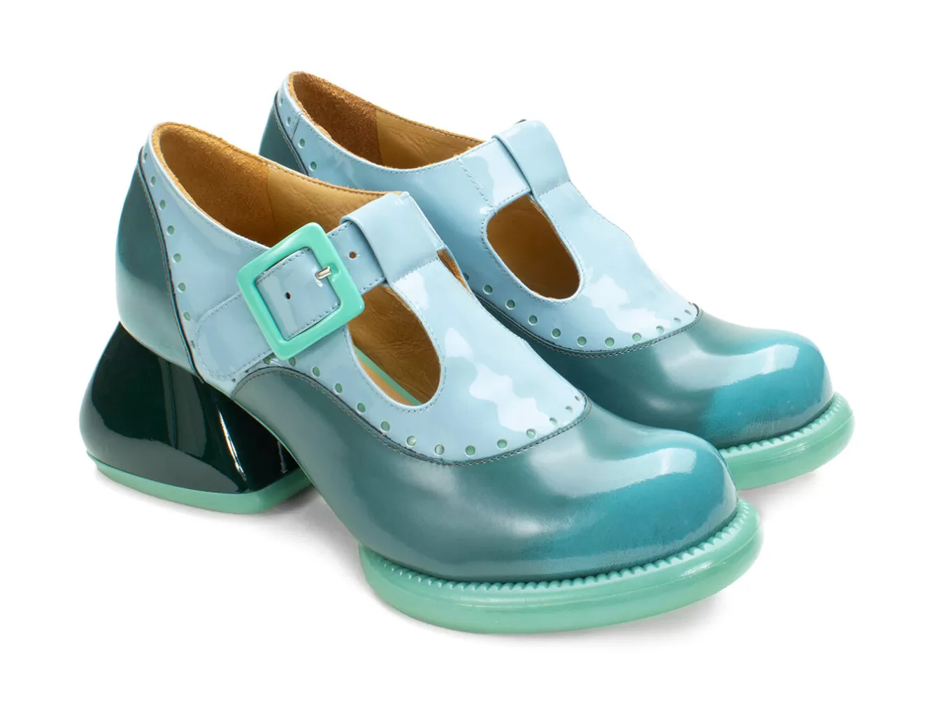 Fluevog Shoes Hockney | T-Strap Leather Shoes^ Women's
