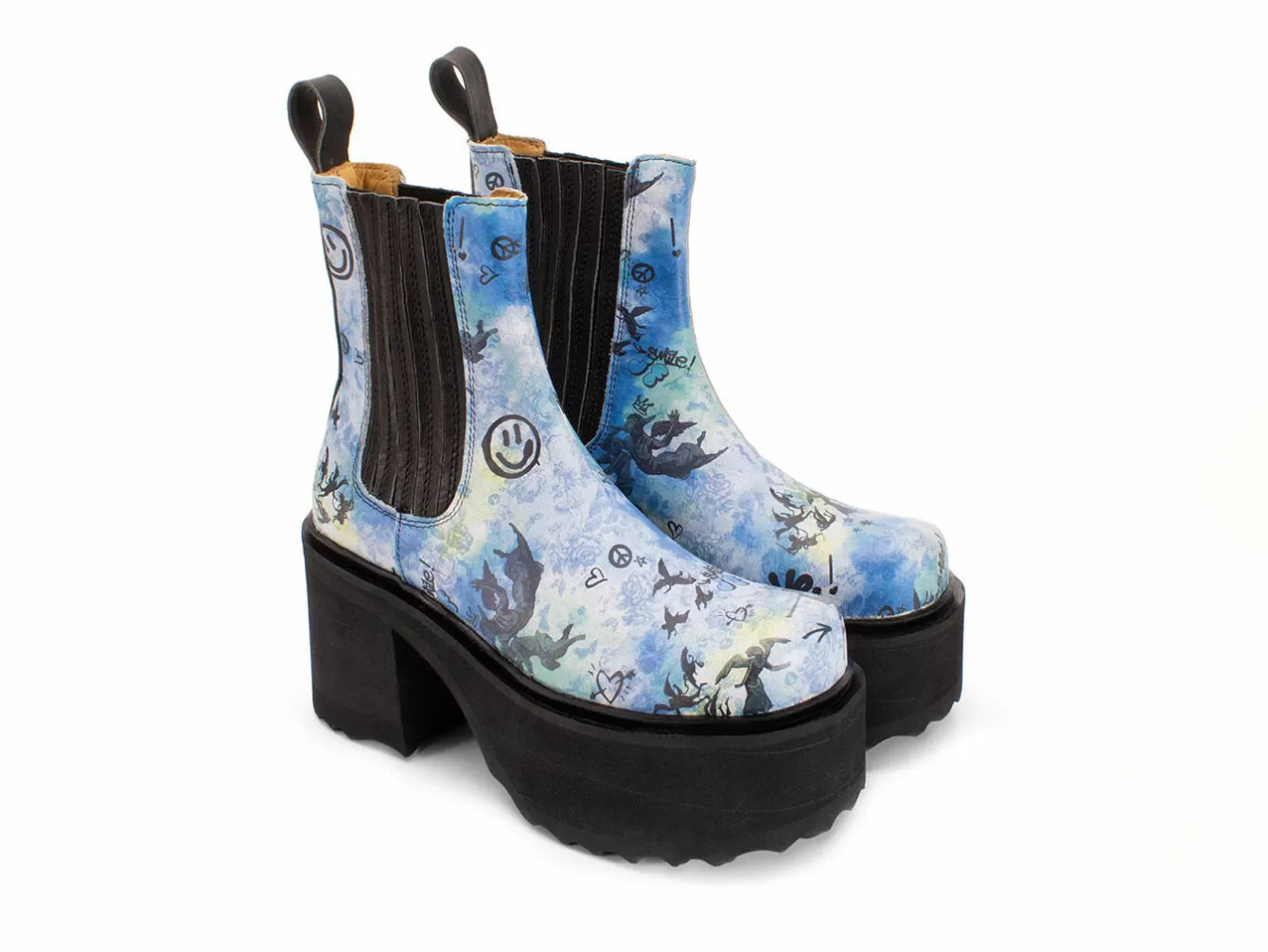 Fluevog Shoes Nerds | Platform Chelsea Boot^ Women's