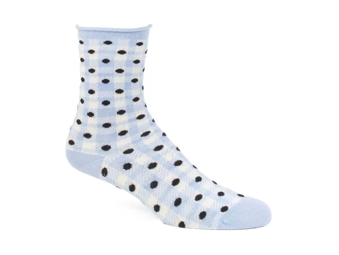 Fluevog Shoes Valentina Vog Socks | Gingham Polka Dot Sock^ Men's