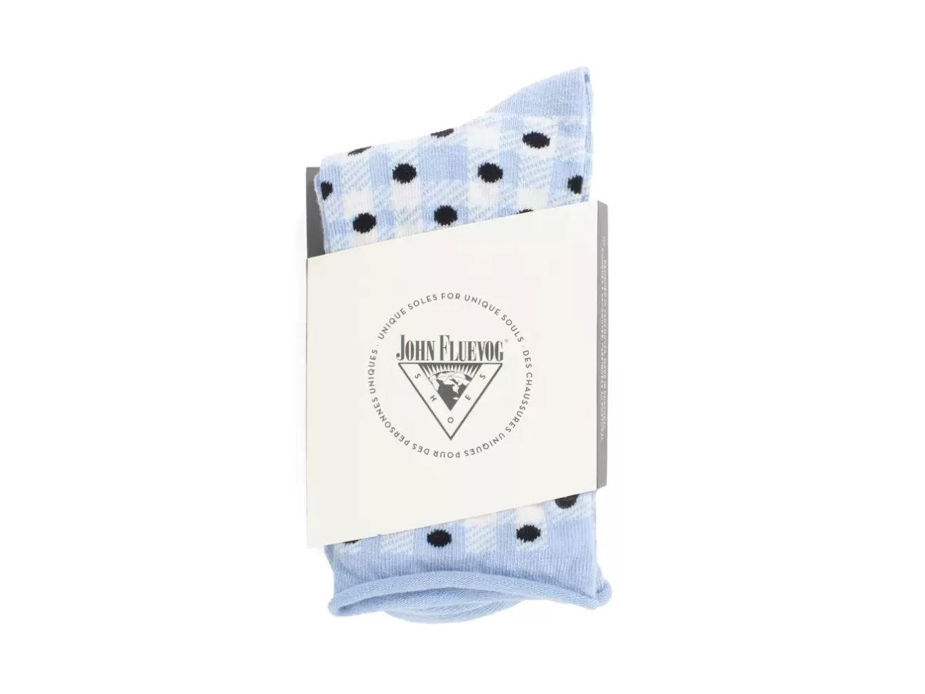 Fluevog Shoes Valentina Vog Socks | Gingham Polka Dot Sock^ Men's