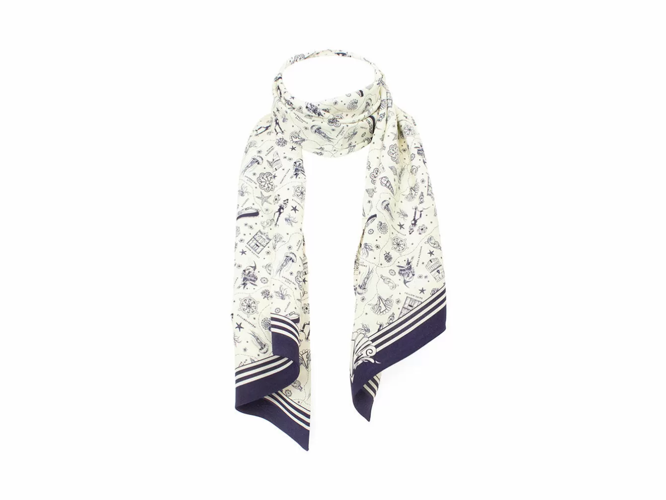 Fluevog Shoes Vog Island Slim Scarf | Nautical Tie Scarf^ Accessories