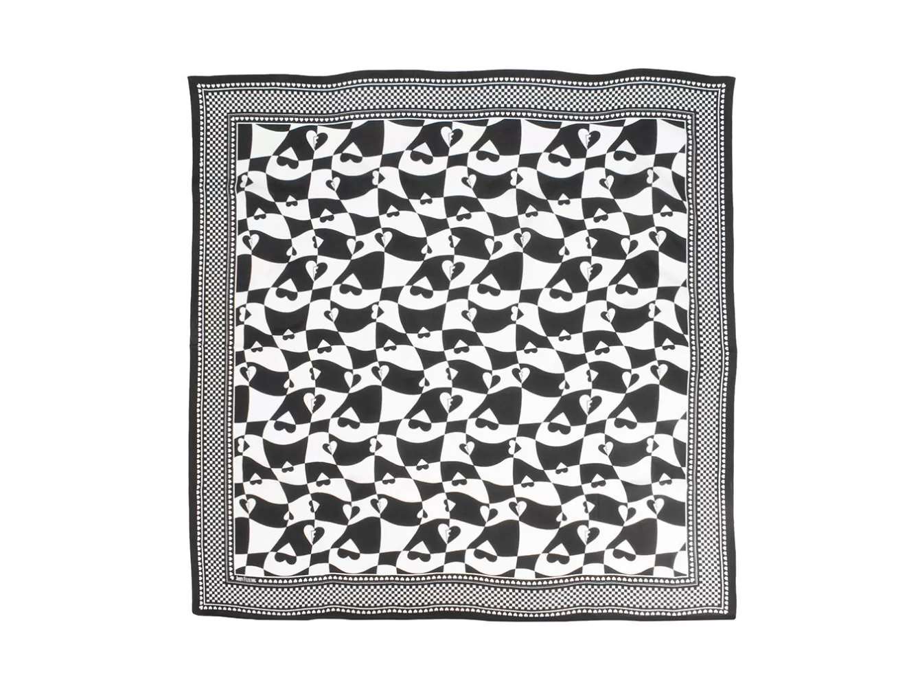 Fluevog Shoes Warped Hearts Scarf | Large Silk Scarf^ Women's