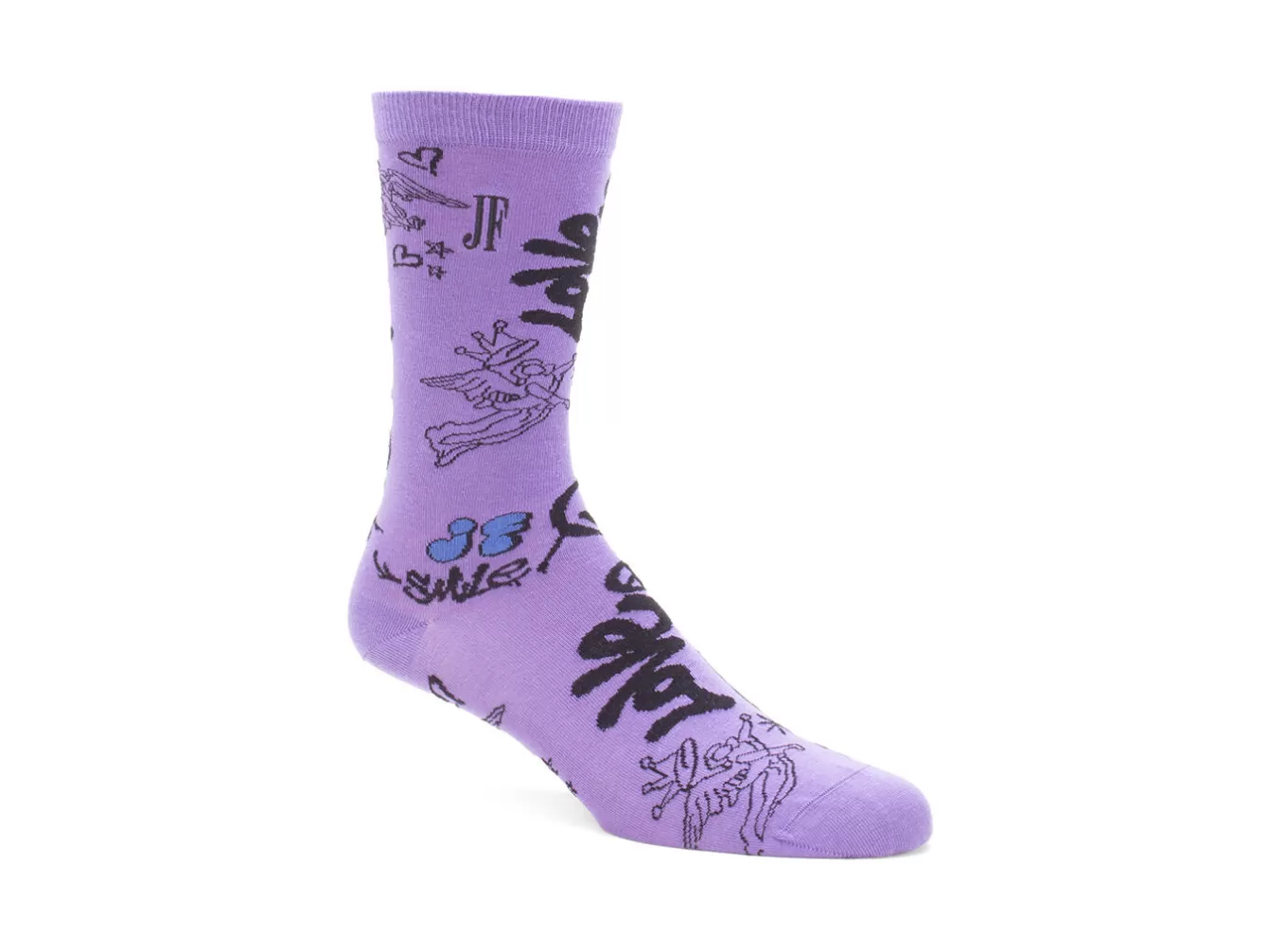 Fluevog Shoes Wolfie Vog Socks | Custom Graffiti Print Sock^ Accessories