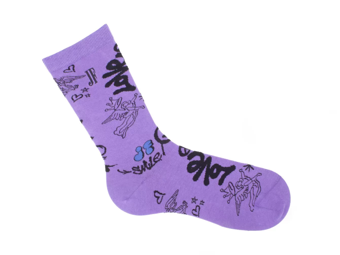 Fluevog Shoes Wolfie Vog Socks | Custom Graffiti Print Sock^ Accessories