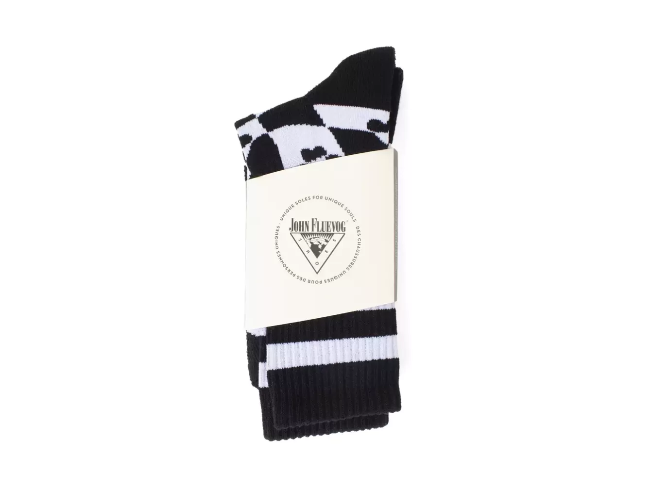 Fluevog Shoes Yuki Vog Socks | Checkered Heart Sport Sock^ Accessories